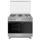 MIKA MST9041WEG6HI 90x60cm Standing Cooker – 4 Gas Pool Jet Burners with Electric Oven & Grill
