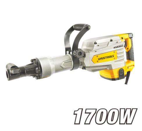 Uyustools UY-DML02-30 Demolition Hammer – Heavy-Duty Electric Concrete Breaker, Industrial Jackhammer for Construction, Masonry, Asphalt, and Renovation Projects with Ergonomic Grip and Vibration Reduction