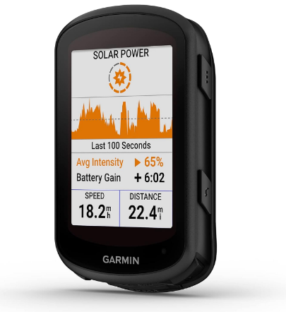 Garmin Edge GM010-02695-13 840 Solar – Solar-Charging GPS Cycling Computer with Touchscreen, Buttons & Advanced Navigation