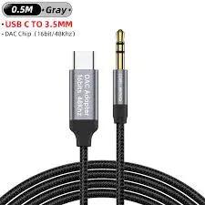 [AD-KZ11-ES-CA] Aldeepo AD-KZ11 3.5mm AUX To Type C Audio Cable – Enables clear audio connection between Type-C devices and 3.5mm audio ports for everyday listening use
