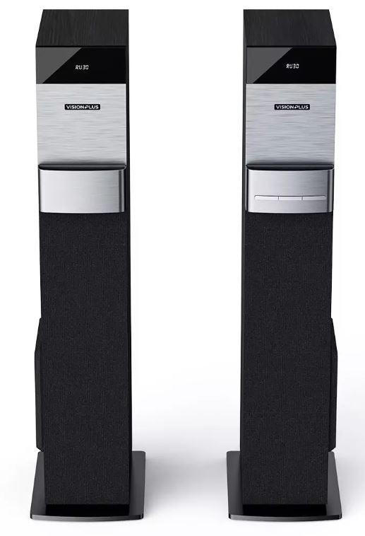 Vision Plus VP2080TS 360W Bluetooth Tower Speaker – Powerful Home Audio System with Deep Bass, USB, FM, and Remote Control
