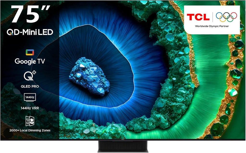 TCL 75C855  75 inch Premium 4K QD-Mini LED HDR Smart Google TV