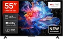 TCL 55V6C 55" 4K HDR Smart Google TV – Dolby Audio, Google Assistant, Game Mode, Direct LED