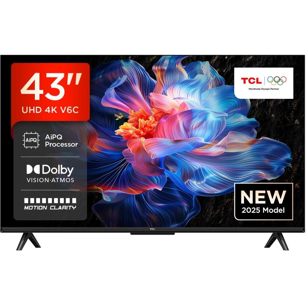TCL 43V6C 43" 4K Smart Google TV  - 4K HDR, Dolby Audio, Google Assistant, and built-in Chromecast