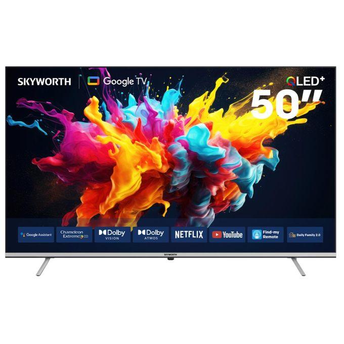 Skyworth 50" QLED 4K UHD Smart Android TV – Brilliant QLED display, Android OS, HDR10, built-in Wi-Fi, and access to Netflix, YouTube, and other smart apps-(50Q6500G)