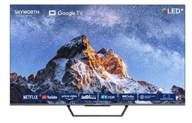 Skyworth 55" QLED 4K UHD Smart Android TV – Vivid QLED display, Android OS, HDR10, built-in Wi-Fi, and access to Netflix, YouTube-(55SUE9500)