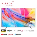 Vitron 85" Smart WebOS 4K UHD TV – Immersive 4K viewing on a massive screen, powered by WebOS with built-in Wi-Fi, Netflix, YouTube, and a sleek frameless design-(HTC8588USWO)