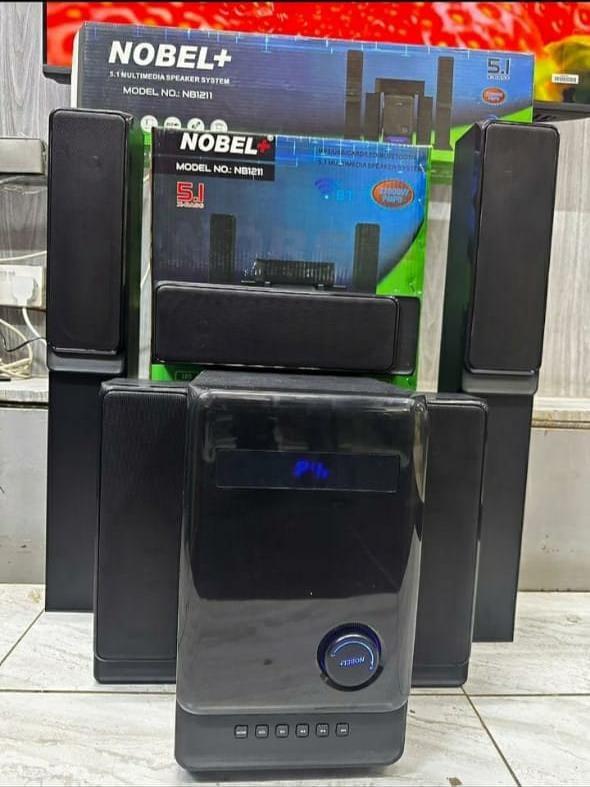 Nobel NB-1211 3.1CH Bluetooth Woofer Home Theater System – Powerful Bass Speaker