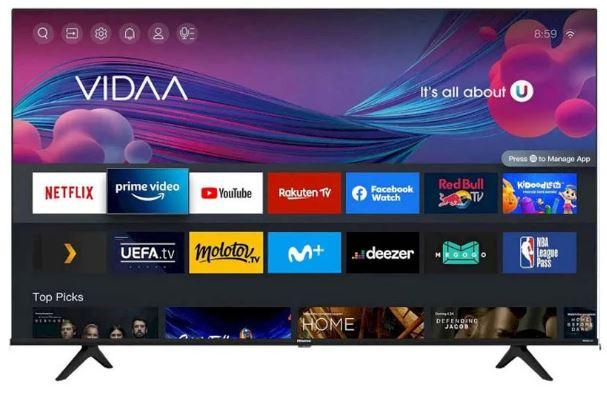 Hisense 75A6K 75-Inch 4K UHD Smart LED TV – VIDAA OS, HDR10+/Dolby Vision, DTS Virtual-X, HDMI/USB Connectivity