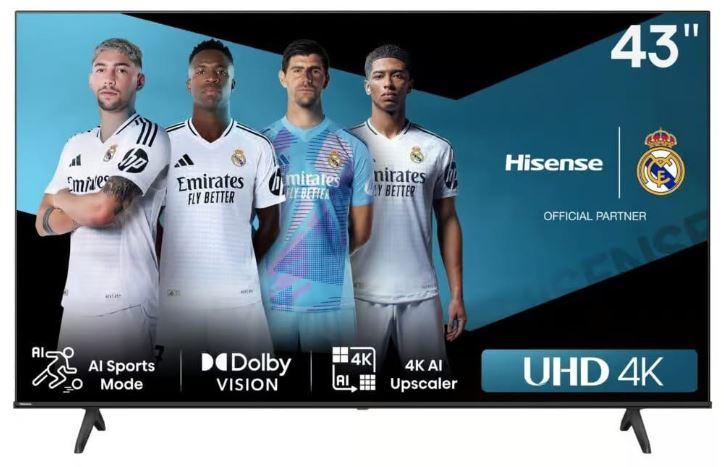 Hisense 43A6Q 43-Inch 4K UHD QLED Smart TV – VIDAA OS, HDR, Dolby Audio, HDMI/USB Connectivity