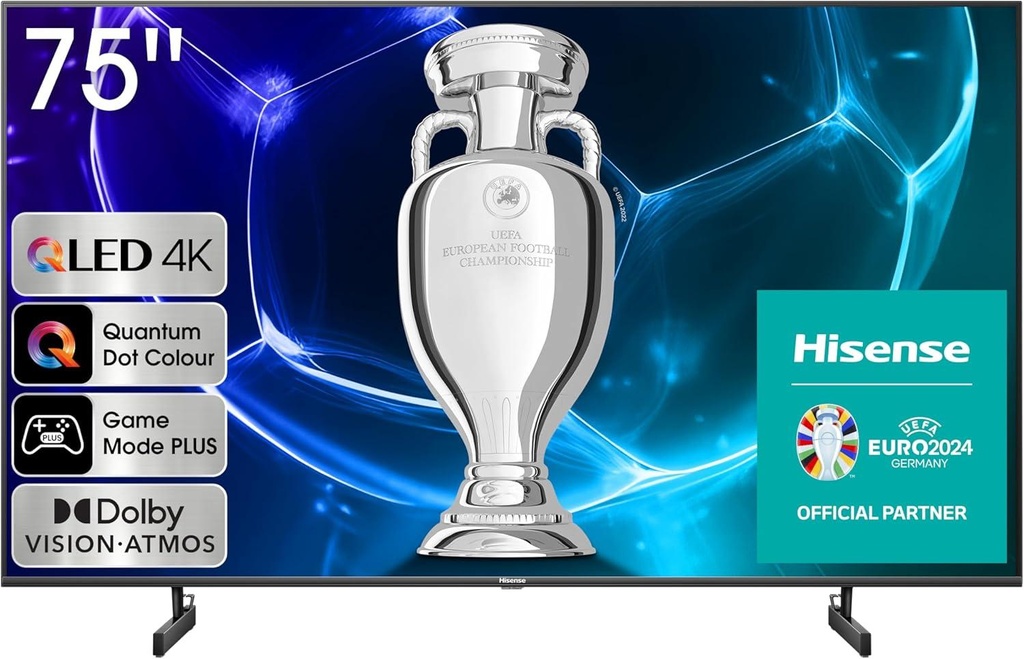 Hisense A7K 75-inch 4K UHD Smart TV with Bluetooth & HDMI, Share to TV, Alexa Built-in and Youtube, Netflix (75A7K)
