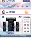 Amtec AM-313 3.1CH Bluetooth Woofer Home Theater System – Powerful Bass, FM Radio, USB/SD, Remote Control