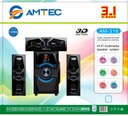 Amtec AM-318 3.1CH Bluetooth Woofer Home Theater System – Powerful Bass, FM Radio, USB/SD, Remote Control