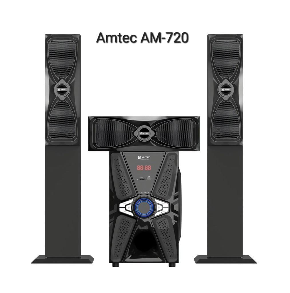 Amtec AM-720 3.1CH Bluetooth Tallboy Home Theater System – Powerful Bass, FM Radio, USB/SD, Remote Control