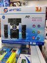 Amtec AM-310 3.1CH Bluetooth Woofer Home Theater System – Powerful Bass, FM Radio, USB/SD, Remote Control