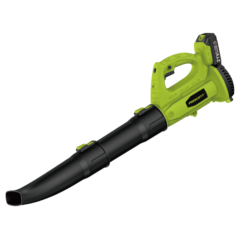 Prescott PT4002105 – 21V Cordless Leaf Blower – Powerful Electric Handheld Blower for Yard, Garden, Garage – Lightweight Rechargeable Lithium Battery Blower for Leaves , Dust, Debris – High-Speed Airflow Power Tool