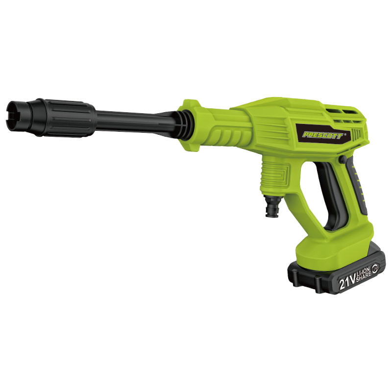 Prescott PT4025001 Cordless High Pressure Washer 21V Li-Ion 2.0Ah Battery, 250W Output, 15Bar Max Pressure, 2.7L/Min Flow, 5M Hose, 20-Min Runtime with 1x 2.0Ah Battery & Fast Charger