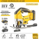 UYUSTOOLS CJS-ICL202 Brushless Cordless Jig Saw – 20V Lithium-Ion Power Tool with Adjustable Speed, Orbital Action & Dust Blower for Smooth, Accurate Cuts