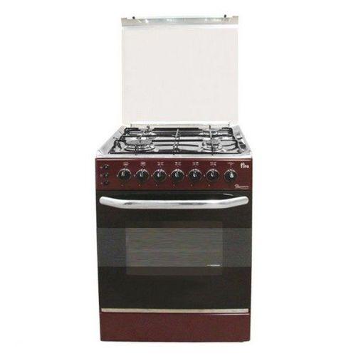 Ramtons EB/303 Cooker 4 Gas 55X55 Dark Red Standing Cooker