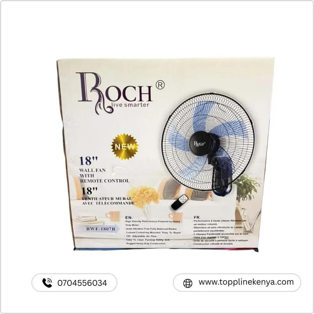 Roch RWF-1807R 18-Inch Wall Fan – Powerful, Quiet & Energy-Efficient Cooling Fan
