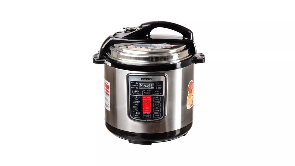 Dessini DS-379 6L Electric Pressure Cooker-Multi-Function Electric Pressure Cooker with 6-Litre Capacity, Fast Cooking, and Energy-Efficient Performance