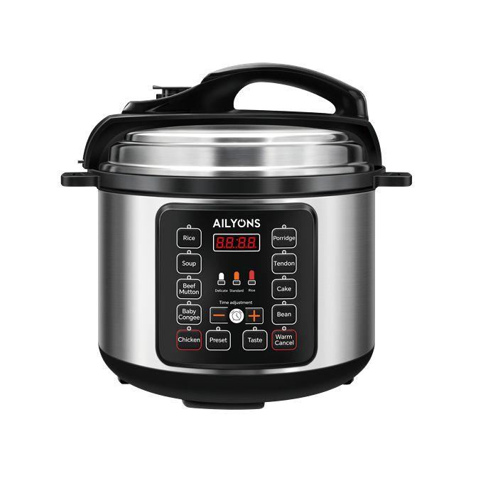 Ailyons LS-A1 5L Automatic Electric Digital Pressure Cooker-Smart 5-Litre Electric Pressure Cooker with Fast Cooking, Digital Controls, and Energy-Efficient Performance