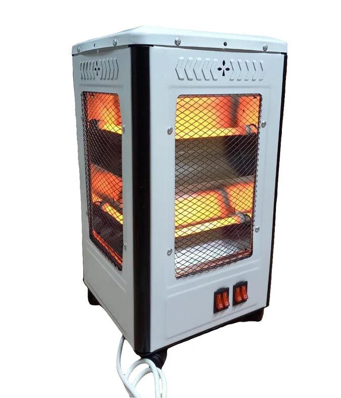 Premier PRH005 2000W Quartz Room Heater – 360° Heating Design with 5 Adjustable Heat Settings and Energy-Efficient Performance