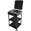 Ramtons RG/547 Gas Cooker – 4 Gas Burners with Electric Oven & Grill, Auto Ignition, and Sleek Stainless Steel Design