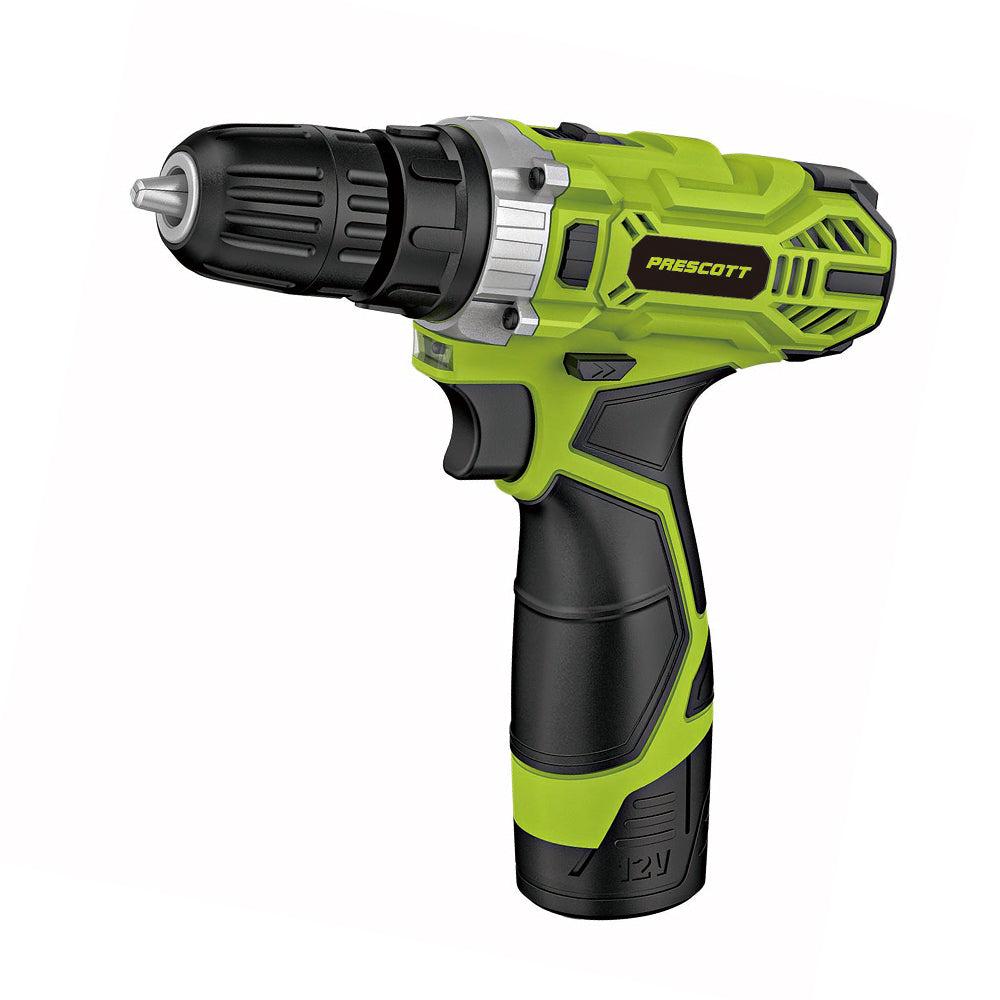 PRESCOTT PT2001208 12V Rechargeable Drill with 1500mAh Battery – Powerful Cordless Electric Drill for Home and Professional Use