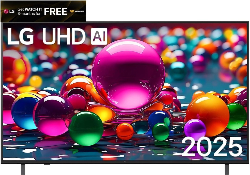 LG 50UA80006LC 50" 4K UHD Smart LED TV – AI Processor, HDR10, webOS 25, and smart voice control
