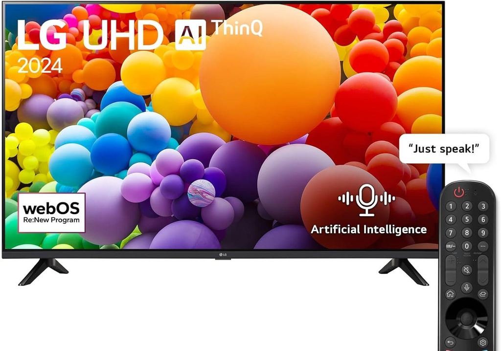LG 50UT80006LA 50" 4K UHD Smart LED TV – HDR10, AI ThinQ, and smart webOS 24