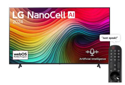 LG 55NANO84T6A 55" NanoCell 4K Smart LED TV – vibrant NanoCell colors, 4K HDR clarity, and AI-powered performance with webOS