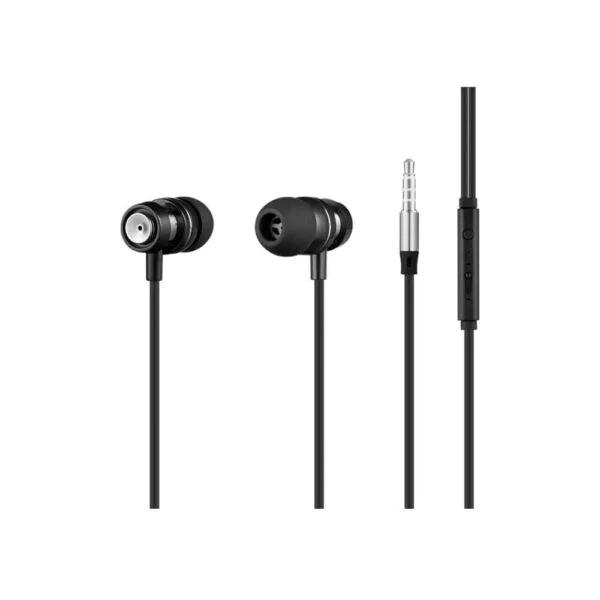 Volkano VK-1007-GD/ SBK Alloy Series Earphones with Mic – Solid