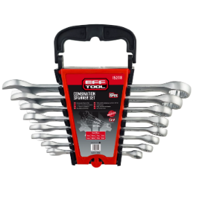 Efftool Combination Spanner Set 15208 – Durable Chrome Vanadium Wrenches for Mechanics & DIY
