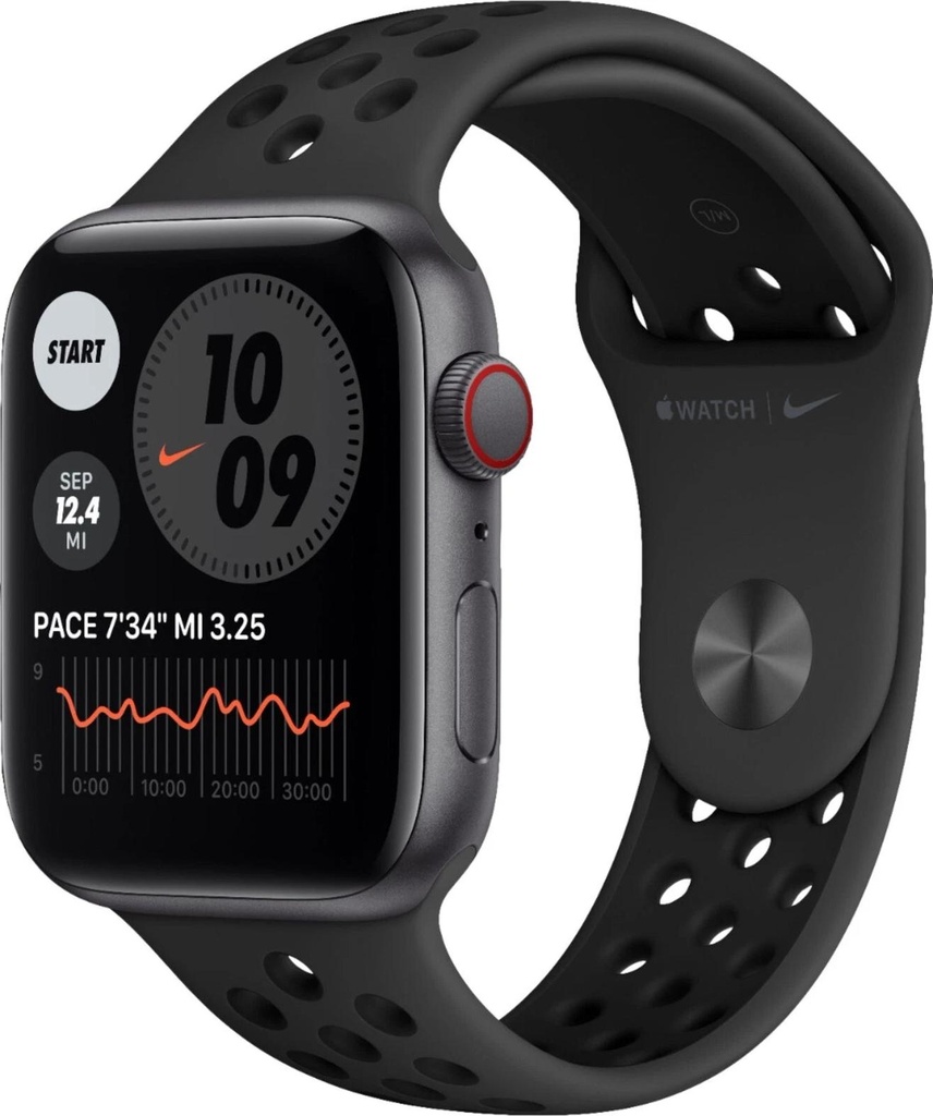 Apple Watch Nike SE 44mm GPS + Cellular MG083B/A - Fitness smartwatch with cellular connectivity for calls, workouts, and everyday health tracking on the go