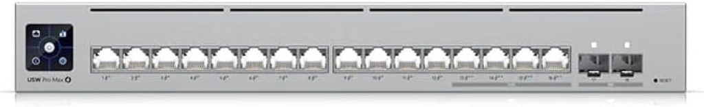 Ubiquiti UniFi USW-Pro-Max-16-PoE Switch 16-port with 2.5 Gigabit Ethernet, PoE++