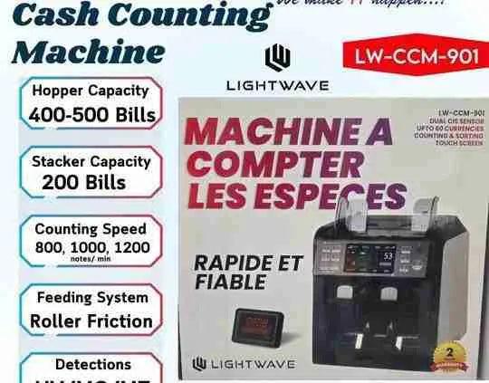 Lightwave LW-CCM-901 Cash Counting Machine with fake money detector
