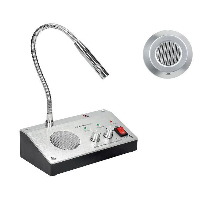 RL-9908 Two-Way Window Intercom System for Counter, bank counter audio intercom