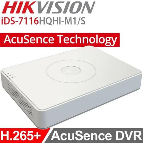 Hikvision IDS-7116HQHI-M1/S 16 Channel 1080p Mini 1U H.265 AcuSense DVR