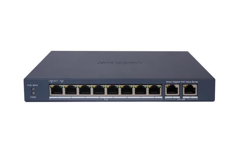 Hikvision DS-3E1510P-EI/M 8-Port Gigabit Smart POE Switch