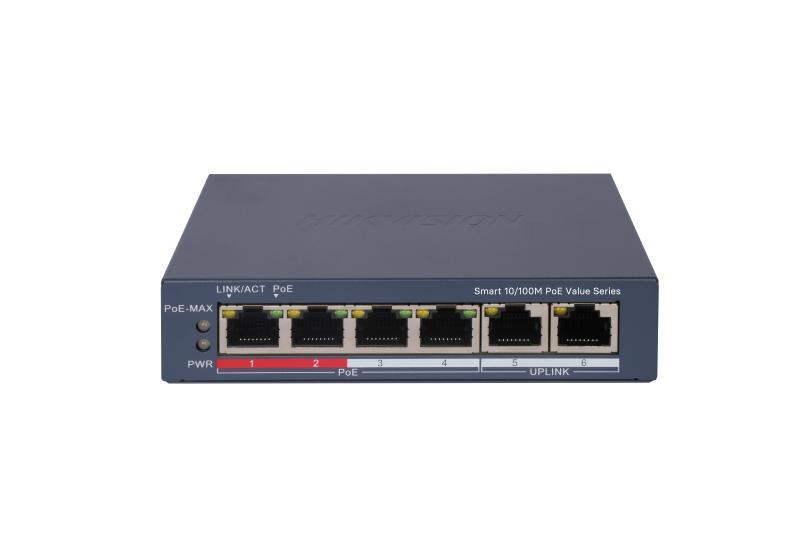 Hikvision DS-3E1106P-EI/M 4-Port Fast Ethernet Smart POE Switch