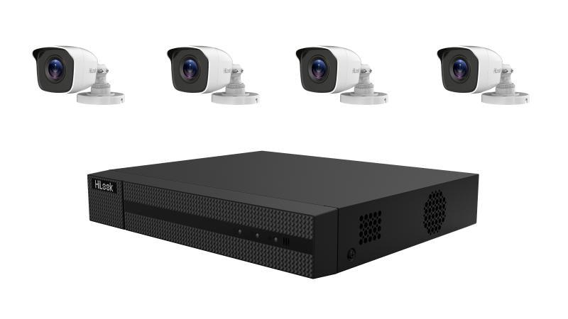 Hikvision DS-J142I(STD)/TK-4142BH-MP HiLook 4-ch H.265 2 MP Bullet Kit
