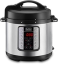 Black & Decker PCP1000-B5 6L Pressure Cooker, Stainless Steel – 1000W