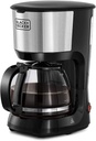 Black & Decker 1.25L 10-Cup Coffee Maker/Machine, 750W (DCM750S-B5)