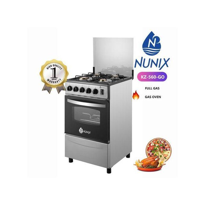 Nunix KZ-560-GO 50x55 4-Burner Gas Standing Cooker with Oven