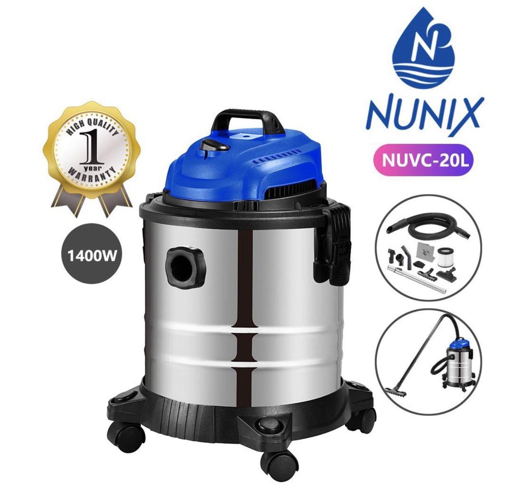 Nunix NUVC-20 20L 3-in-1 Wet and Dry Vacuum Cleaner