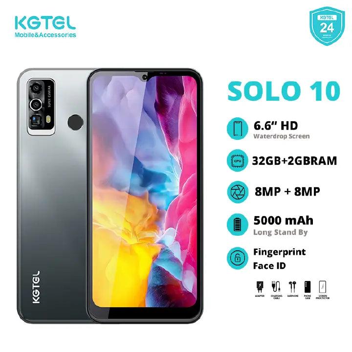 KGTEL SOLO 10 32GB Storage 2GB RAM 5000mAh Dual SIM 8MP+8MP Camera 6.6" Smart Phones