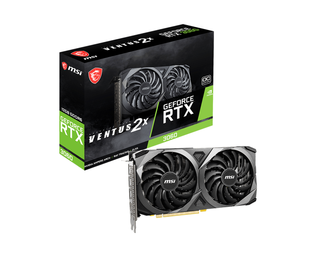 MSI GeForce RTX 3060 Ventus 2X 12G OC, Gaming Graphics Card