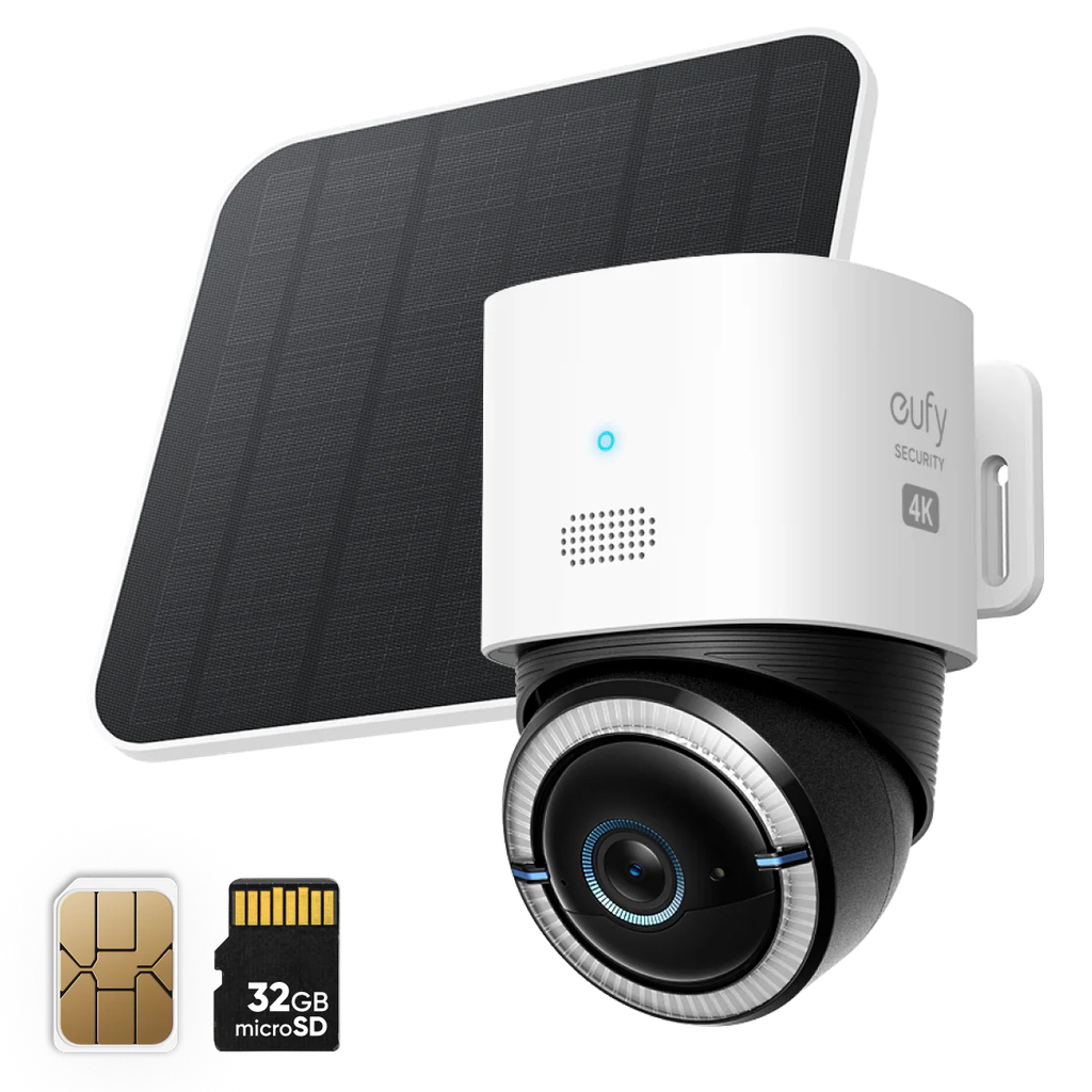 [T86P2K20-PM-STL] Eufy S330 4G LTE Cam Solar Security Camera T86P2K20 - Solar-powered 4G security camera for remote monitoring and reliable outdoor surveillance