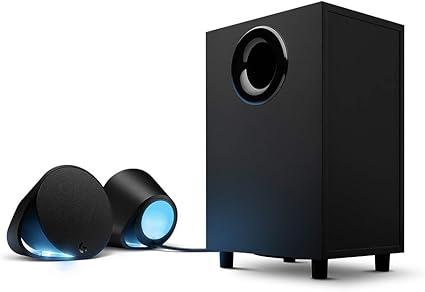 Logitech G560 PC Gaming Speaker System with 7.1 DTS:X Ultra Surround Sound, Game based LIGHTSYNC RGB, Two Speakers and Subwoofer, Bluetooth, USB, Immersive Gaming Experience